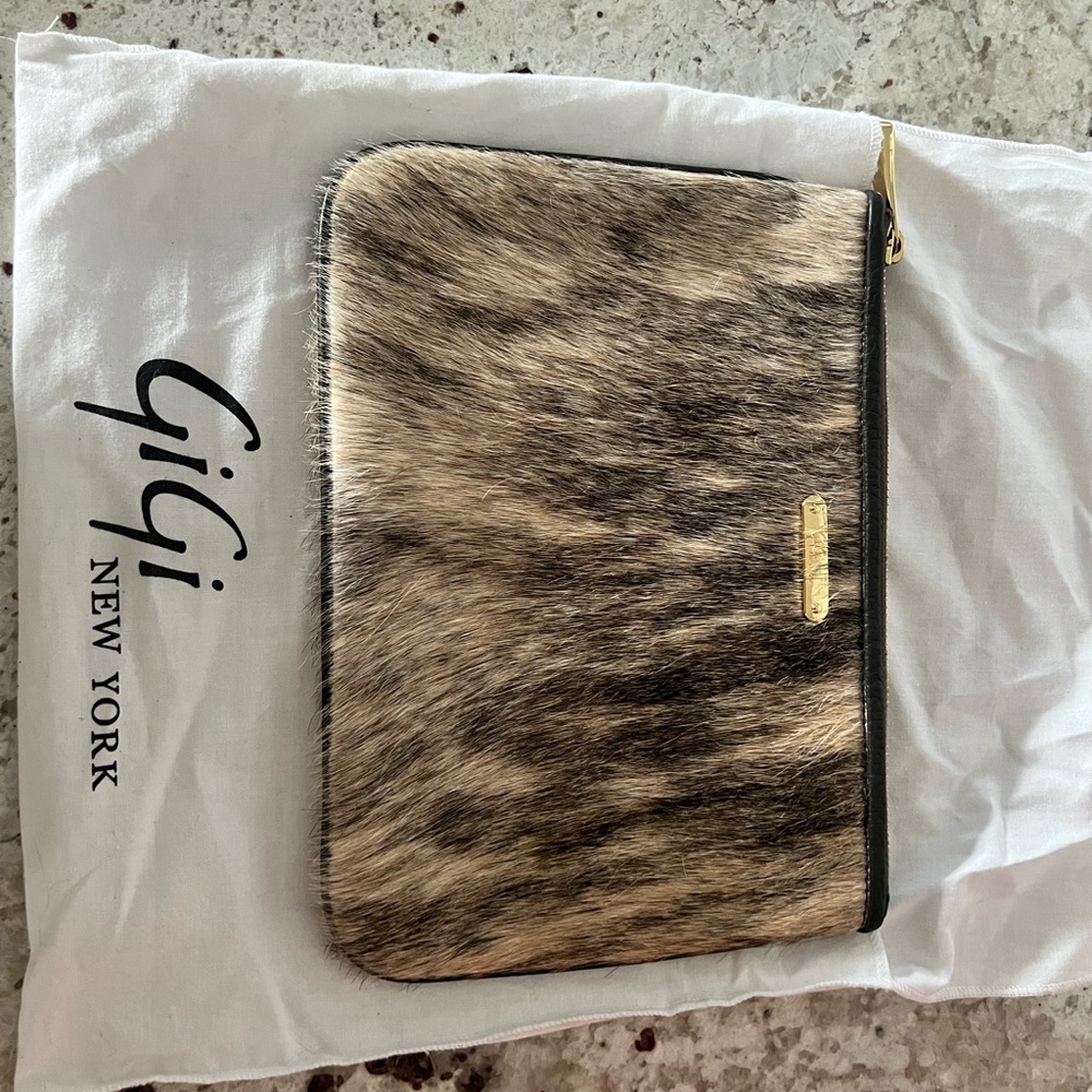 GiGi New York Leopard Print Pouch